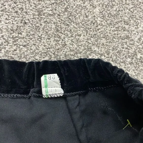 Vintage ‎ Velvet Skirt womens XL  Black witchy y2k  Minimalist goth zip - Picture 5 of 12